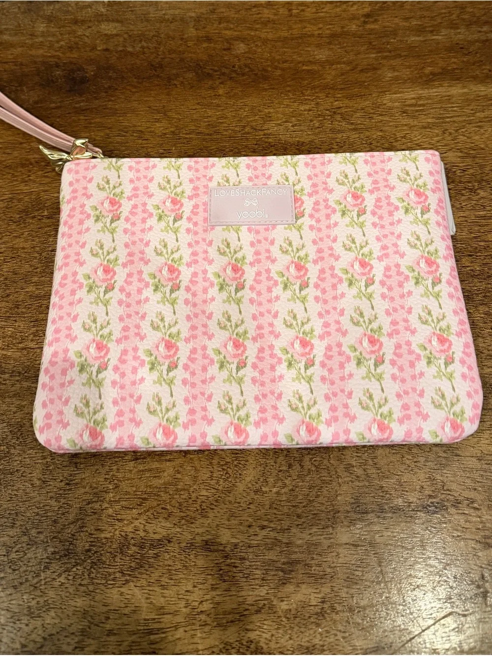 LoveShackFancy Target Yoobi Accessory Pouch Pink Floral NWT